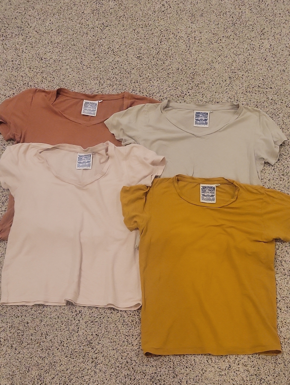 Jungmaven Short Sleeve Tee Shirt Bundle Hemp Organic Cotton Blend XS Small